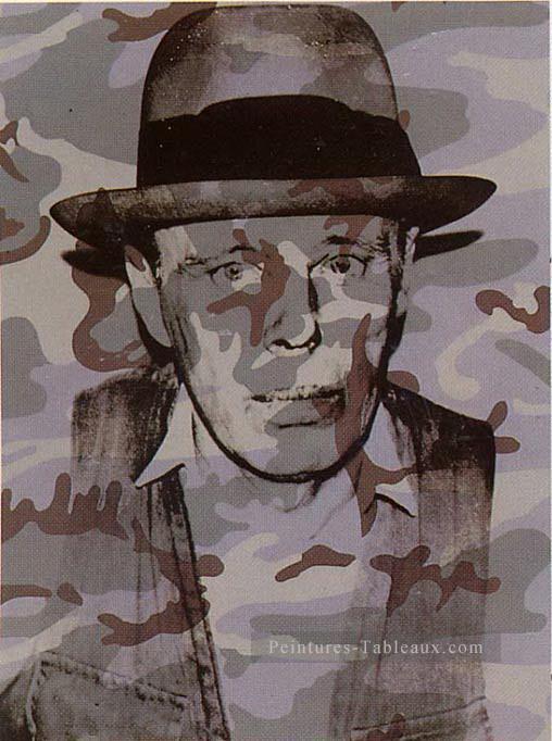 Joseph Beuys in Memoriam Andy Warhol Oil Paintings